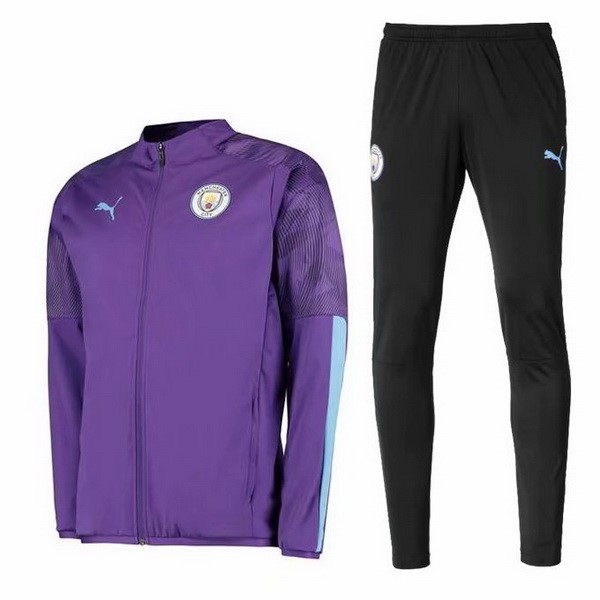 Survetement Football Manchester City 2019-20 Purpura Noir